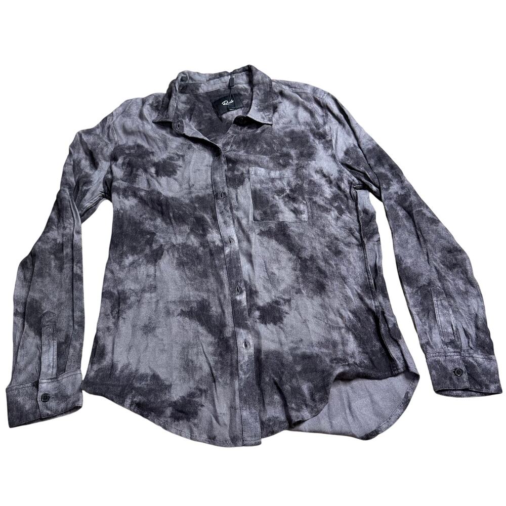 Rails Hunter Charcoal Tie Dye Button Down Shirt Medium NEW NWT